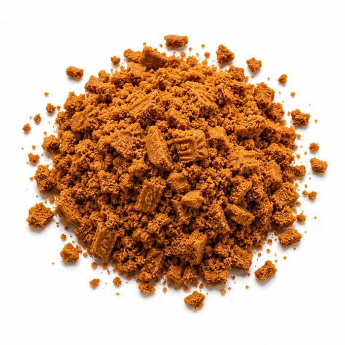 Biscoff crumbs topping